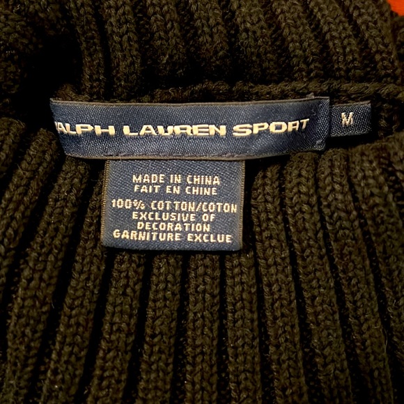 Knitted Turtleneck Black Sweater by Ralph Lauren Sport - Picture 4 of 4